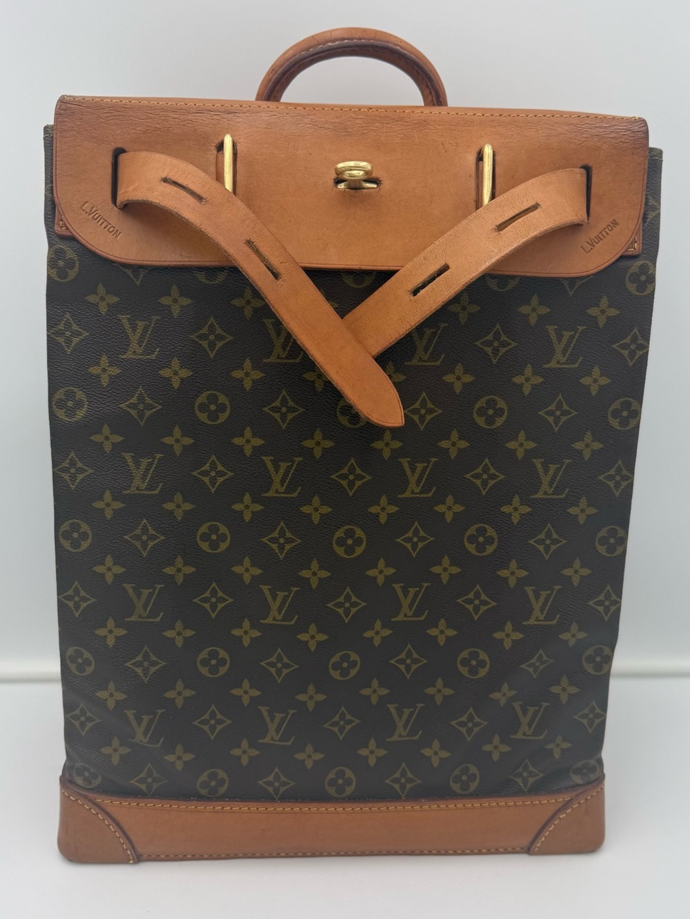 LOUIS VUITTON 1854 PARIS • STEAMER 35 BAG • Made in FRANCE - Picture 3 of 16